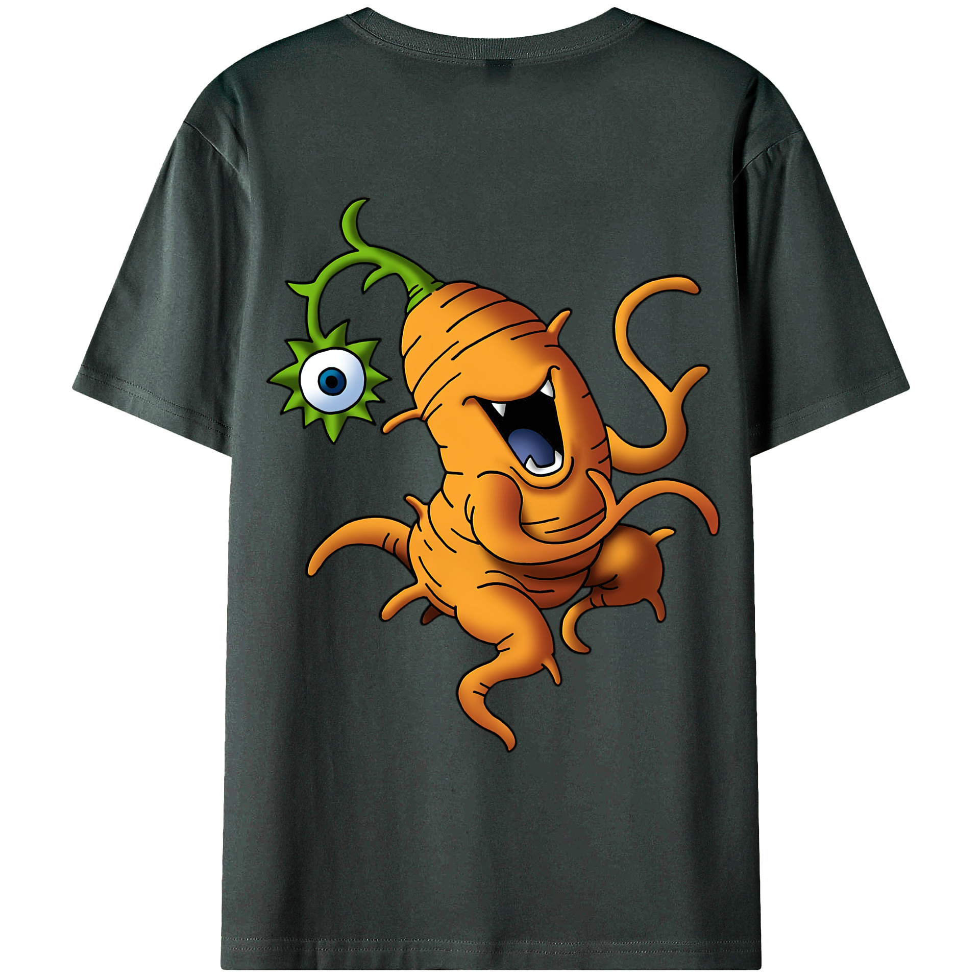（画像用） ドラゴンクエスト Doragon Kuesuto Dragon Quest 綿100％ メンズ半袖Tシャツ（バックプリント） 通気性
